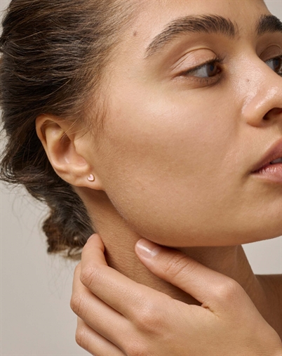 Enamel Copenhagen - Amore Studs - Pink/Guldfarvet